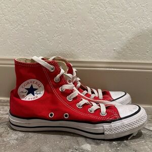Red high top converse